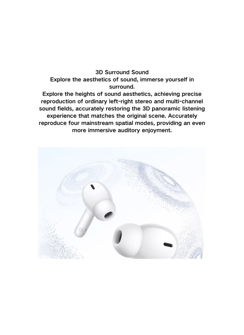 vivo - vivo TWS A3 True Wireless Earbuds - Swan White, 10mm Dynamic Driver, IP54, Bluetooth 5.3 - Image 1