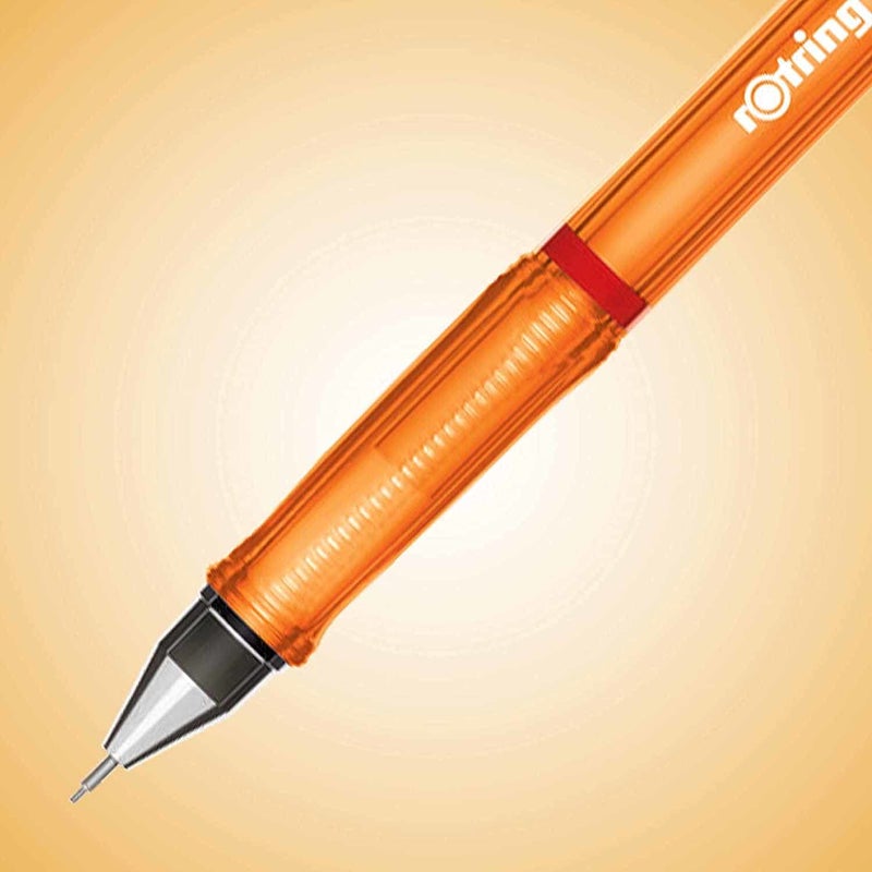 Rotring Rotring Visuclick 0.5mm Mechanical Pencils, 2B Lead, Orange & Blue Barrel - Total 2 Pieces  - Image 4