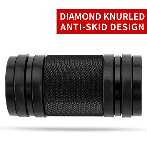 KICRY Motorcycle Shifter Peg Shift Lever Black/Chrome CNC Billet Foot Pegs Compatible with Harley Davidson Sportster Touring Softail Street Glide Road Dyna (Black-C,1pcs) - Image 3