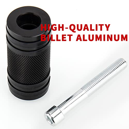 KICRY Motorcycle Shifter Peg Shift Lever Black/Chrome CNC Billet Foot Pegs Compatible with Harley Davidson Sportster Touring Softail Street Glide Road Dyna (Black-C,1pcs) - Image 5