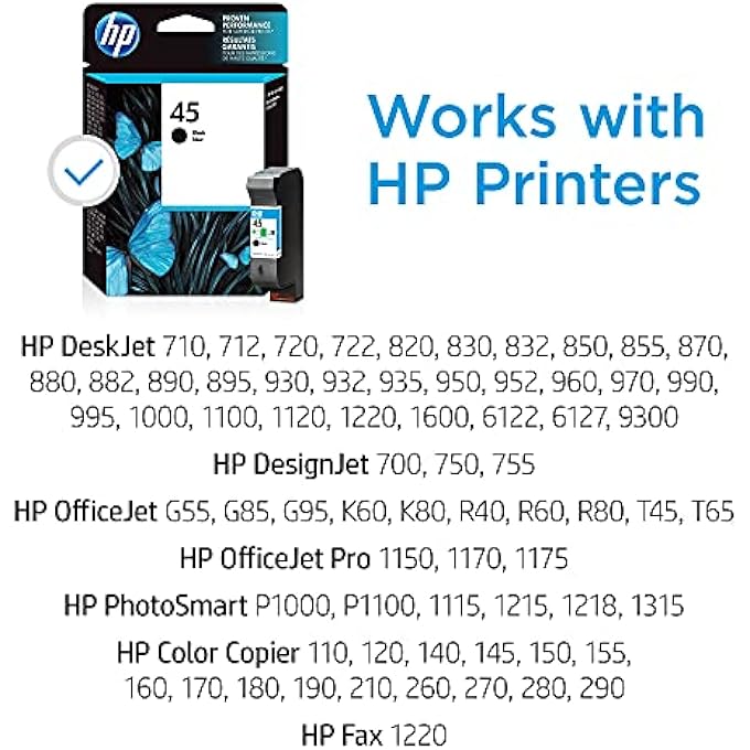 51645AE 45 LARGE ORIGINAL INK CARTRIDGE, BLACK, SINGLE PACK - Image 3