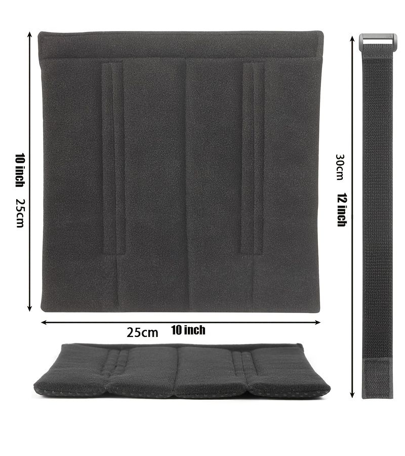 Bunk Bed Ladder Mat 1pc Black With 8 Adjustable Fixing Straps Loft Bed Ladder Climbing Anti Fall Safety Protection Pad Bunk Bed Ladder Cover Leg - Image 3