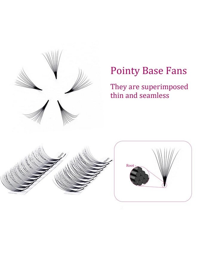 FADLASH Silk False Eyelash Extensions, 10D 0.07 D 15-20Mm Mixed Tray Premade Fans, Curl, Cruelty Free, Individual, 120 Count - Image 2