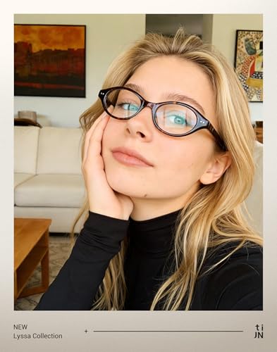 TIJN Blue Light Blocking Glasses Women Men Retro Cat Eye Square Oval Anti Glare Screen Computer Gaming Daily Eyeglasses TR90 - Image 3
