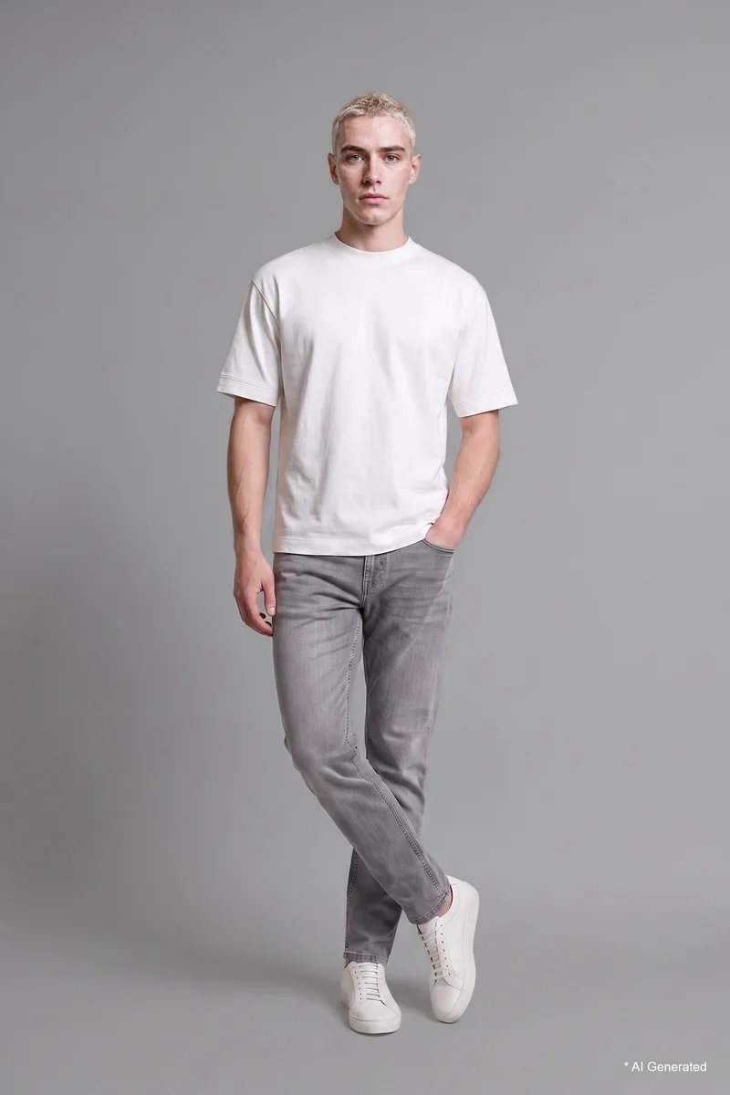 Defacto  Sergio Regular Fit Regular Hem Jeans for Men | Best Price UAE