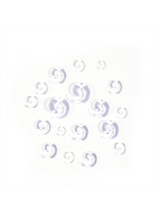 Memsion Ear Stretching Kit Gauges for Ears, 54 Pieces 14G-00G Ear Gauges Expander Set Clear Acrylic Ear Spiral Tapers Plugs Body Earring Piercing Kits  - Image 2