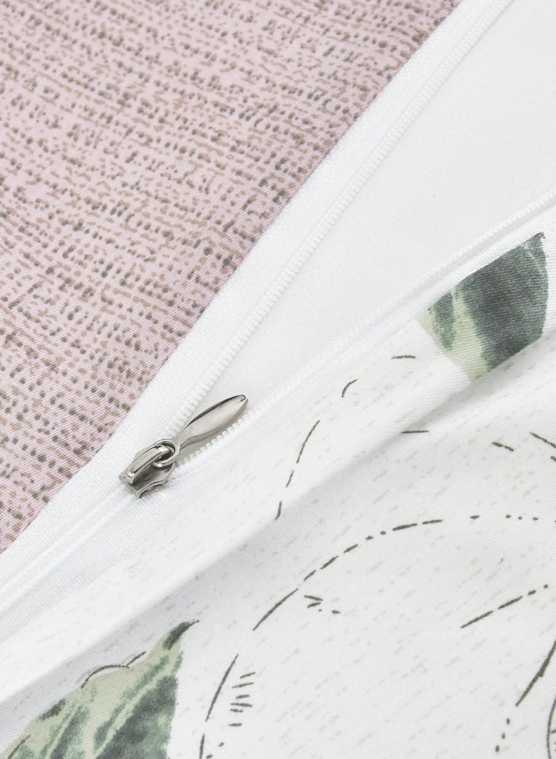 سيد المنسوجات المنزلية مفرش صيفي مفرد من قطن، يناسب سرير بحجم 120 × 200 سم، 5 قطع، 100% قطن 200 غرزة، مع الحشوة القابلة للنزع، سلسلة فيرونيكا - Image 4