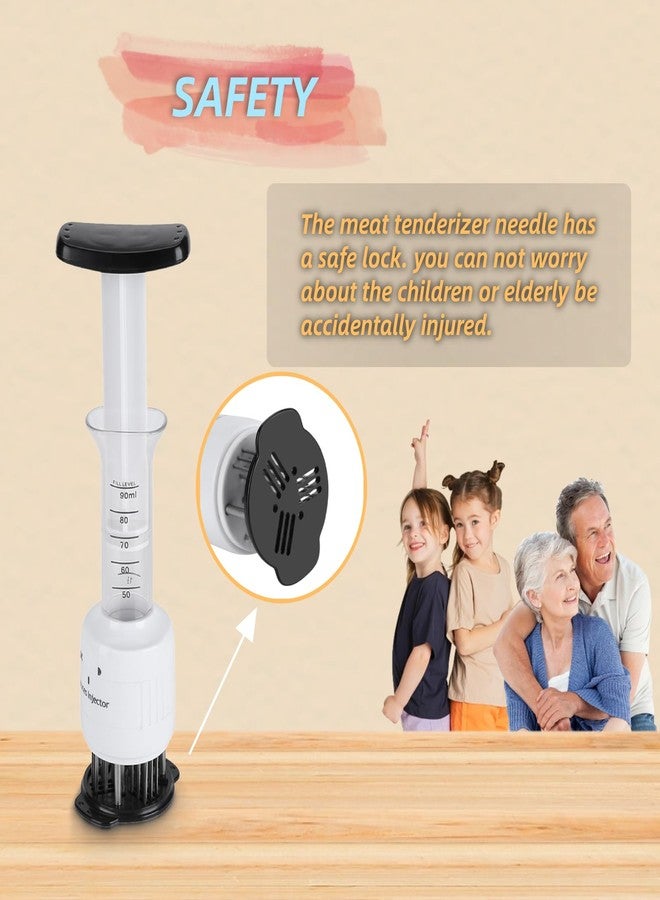 Lazmin Stainless steel Marinade Meat Injector, Marinade Tenderizer Injector Needle Flavor Syringe Cooking Meat Poultry Turkey Chicken BBQ - Image 4