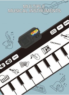 GROIC Kids Musical Mats with Music Sounds with 10 Keys, Musical Toys Toddler Music Piano Keyboard Dance Mat Carpet Touch Playmat Birthday Gift Toys for Baby Girls Boys  - Image 5