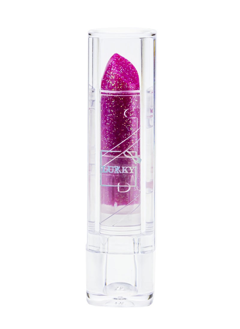 LUKKY Lukky Lipstick with Glitter Strawberry Flavor - Magenta  - Image 2