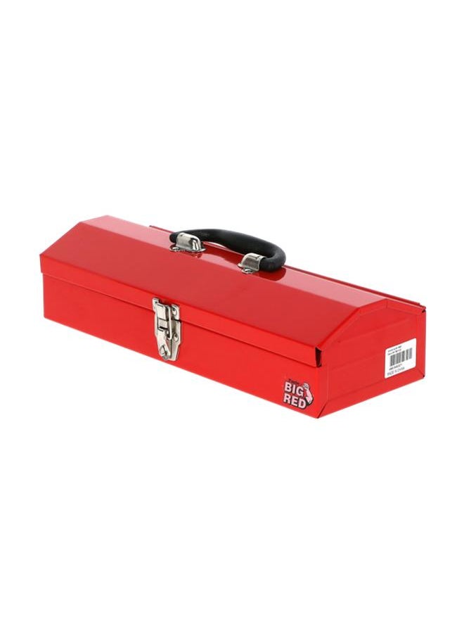 TORIN - Big Red Heavy Duty Stainless Steel and Plastic Tool Box with Clasp Lock Red - Image 1