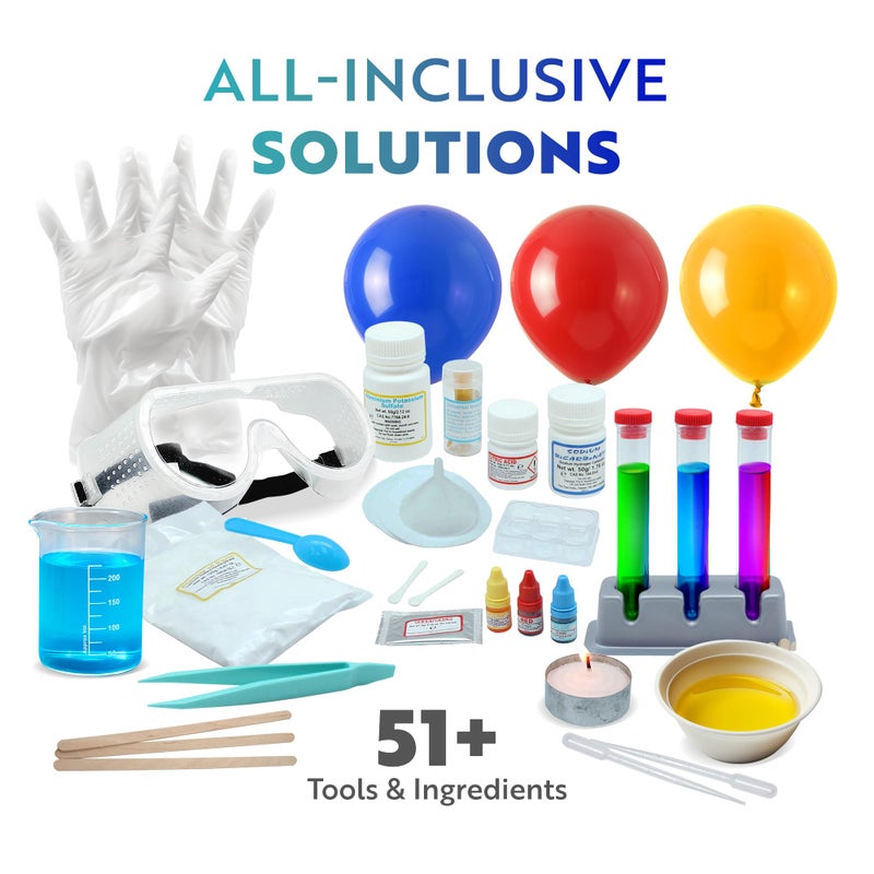 Playz Extreme Chemistry Set â€“ 52 Unique Experiments, Science Kits for Kids Age 8-12, Lab Gear, Volcano Project, Learning Tools, Fair Activity, Discovery Gift, STEM Toys for Boys and Girls - Image 5