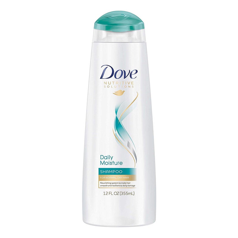 Dove Shampoo 12 Ounce Daily Moisture Nutritive Solutions (354ml) (3 Pack)