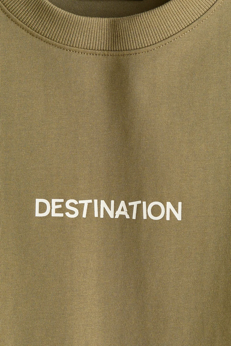 H&M  Loose Fit Printed T-shirt for Men | Best Price UAE