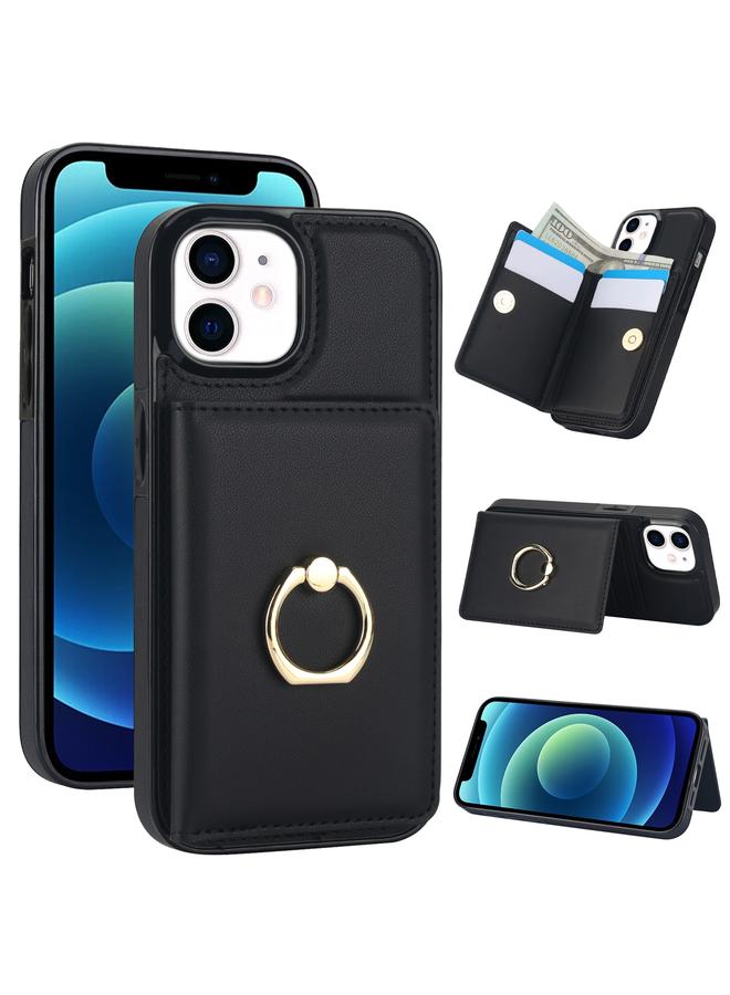 زبون جراب لهاتف iPhone 13 mini مزود بحلقة بطاقة RFID مضادة للسرقة - Image 1