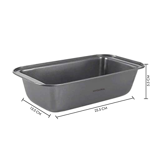 JoyGlobal Large Rectangle Shape Non-Stick Loaf Pan Bread Baking Mould Black Color (Capacity Approx : 1 KG) - Image 2