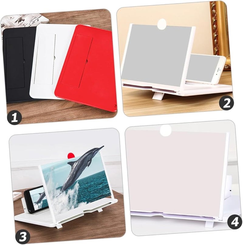 هومويويو HD مكبر شاشة هاتف محمول مع حامل للأفلام والألعاب والقراءة بلون عشوائي - Image 4