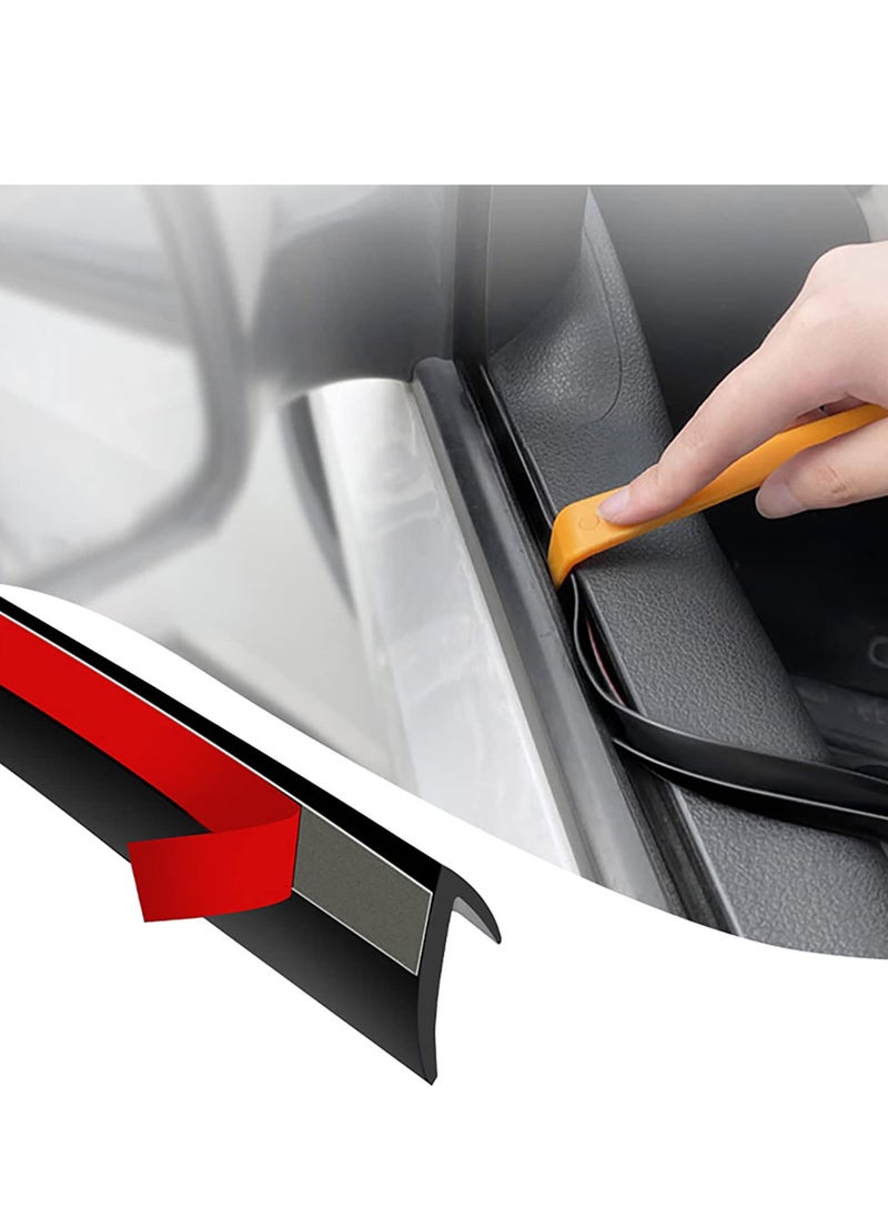 Generic Auto Window Sealing Strip 4M Auto Glass Adhesive Strip Window Seal Universal Self Adhesive Suitable for Windproof Vibration Abnormal Noise Noise Reduction  - Image 1