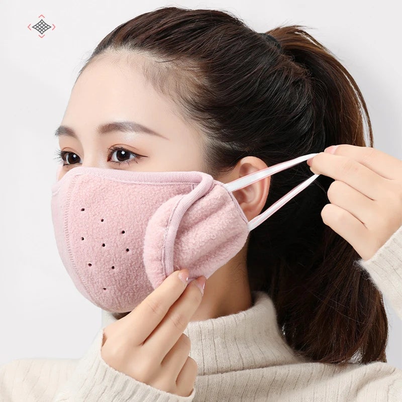 Men Women Winter Two-in-one Earmuffs Warm Mask Dust-proof Cold-proof Riding Ear Muff Wrap Outdoor Windproof Band Ear Warmer - Image 5