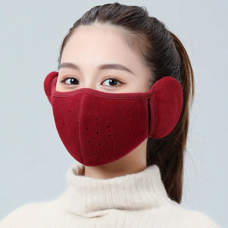 Men Women Winter Two-in-one Earmuffs Warm Mask Dust-proof Cold-proof Riding Ear Muff Wrap Outdoor Windproof Band Ear Warmer - Image 1