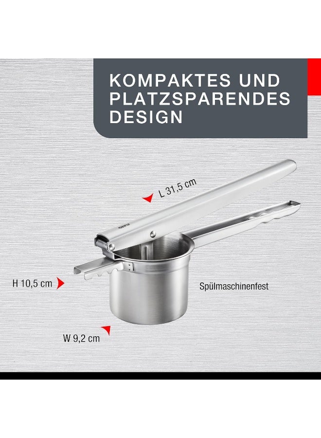 GEFU ضغط البطاطس والعصير وسبايتزل من GEFU Prenso لبطاطس مهروسة ناعمة، سبايتزل منزلي وآيس كريم سباغيتي، ضغط الفواكه، من الفولاذ المقاوم للصدأ - Image 5