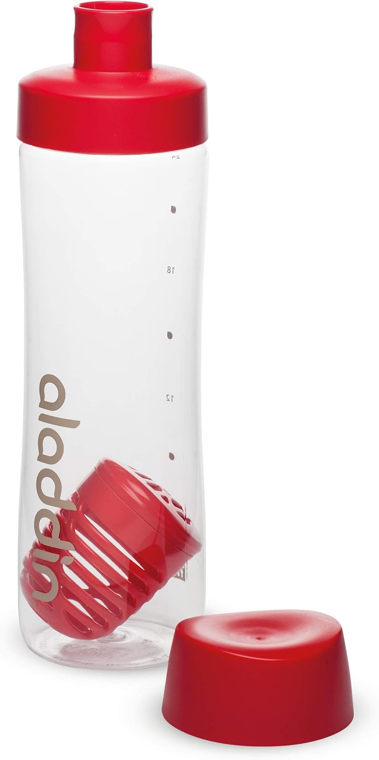 Aladdin Infuse Water Bottle 0.7L Red â€“ Removable Infusion, Leakproof Lid, BPA-Free - Image 4