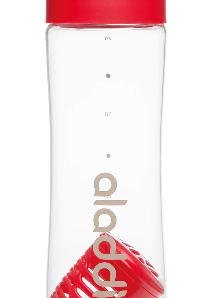 Aladdin Infuse Water Bottle 0.7L Red â€“ Removable Infusion, Leakproof Lid, BPA-Free - Image 1