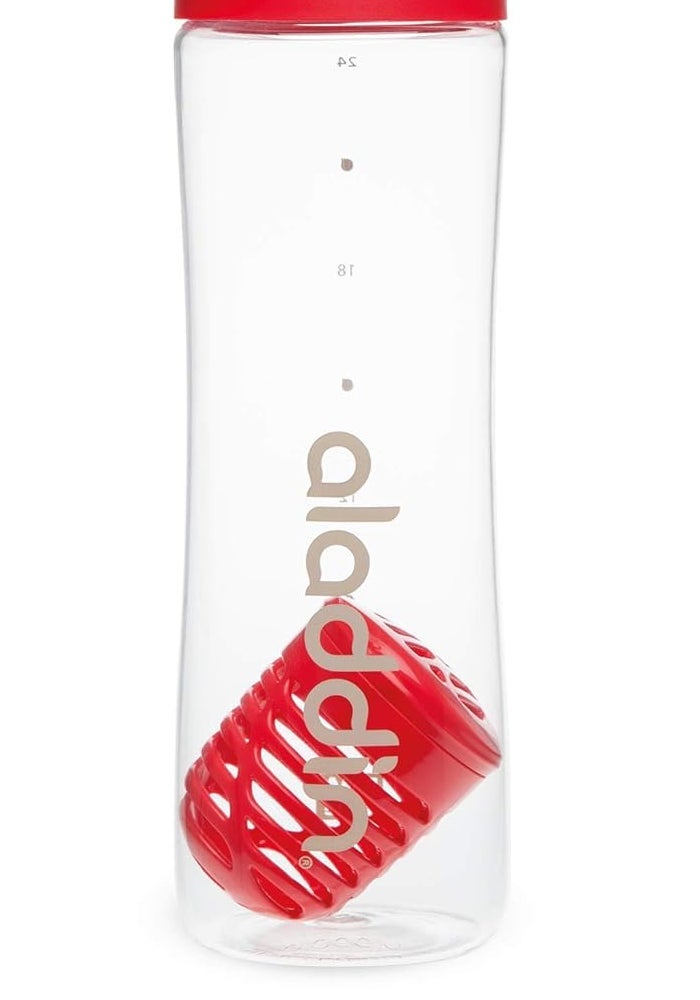 Aladdin Infuse Water Bottle 0.7L Red â€“ Removable Infusion, Leakproof Lid, BPA-Free - Image 2