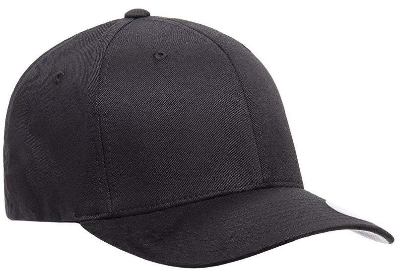 Flexfit Unisex Wooly Combed Twill Cap - 6277 (Black, Adult XXL (7 3/8"- 8")) - Image 4