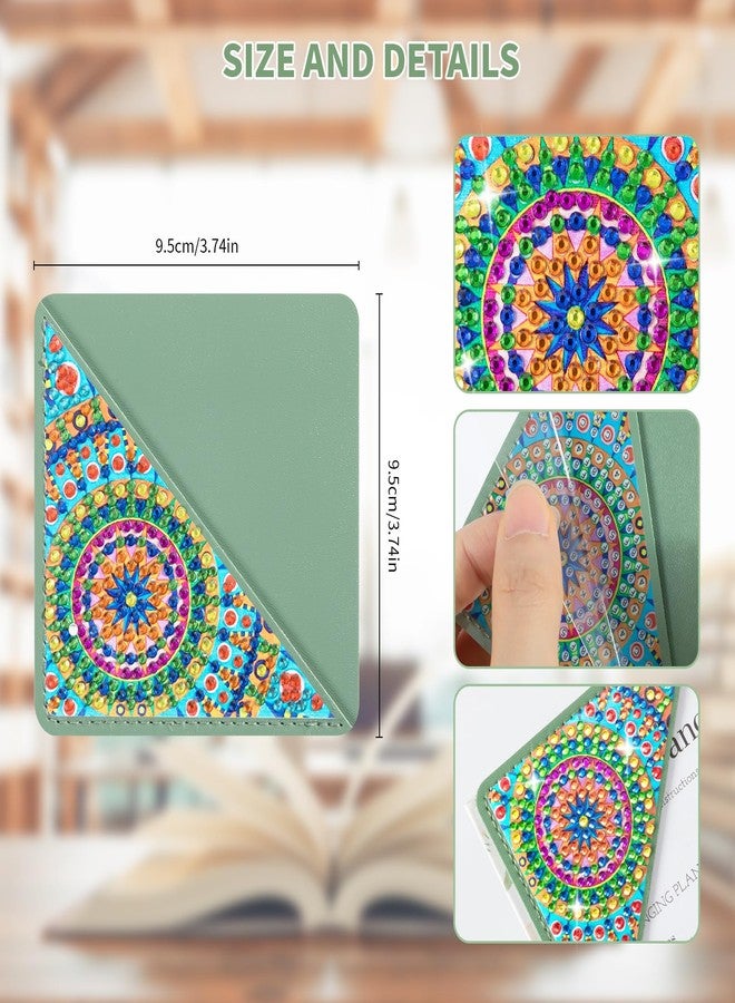 ALKALO 6 PCS Diamond Art Bookmarks, Diamond Painting Bookmarks for Book Lovers 5D DIY Bookmark Corner Bookmark Adults Crafts Diamond Art Kits for Adults Kids Home Office Beginner Adults Gift - Image 3