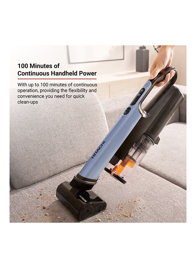 HITACHI Cordless Stick Vacuum Cleaner, Cyclone Storm Suction, 60-Min Runtime, Digital Display, LED Light, Multi-Surface Cleaning 0.5 L 225 W PV-XH4PLCGGSA Champagne Gold 0.5 L 550 W PV-XH4PLCGGSA Champagne Gold - Image 4