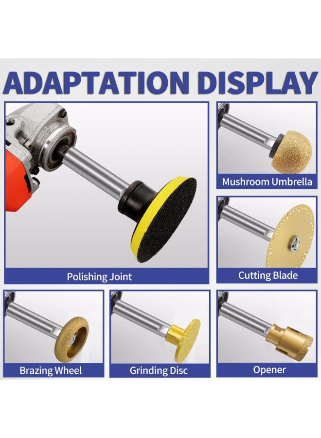 SANMUGEED Angle Grinder Extension Connecting Rod M10 Thread Adapter Extension Shaft with Nuts for Rotary Grinding Polisher Connection - Image 3