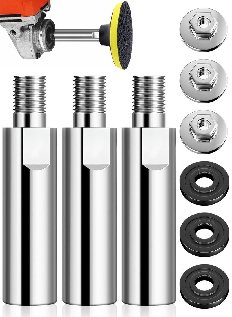 SANMUGEED Angle Grinder Extension Connecting Rod M10 Thread Adapter Extension Shaft with Nuts for Rotary Grinding Polisher Connection - Image 1