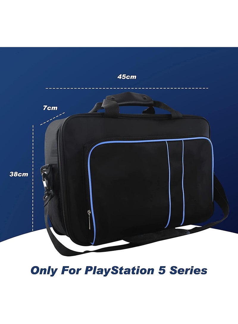 eWINNER Carrying Case for PS5/PS5 Pro/PS5 Slim, Multifunctional Travel Bag Carry Shoulder case multi pouches stroage Bag for PS5 Disc/Digital Edition console & controller accessories - Image 2