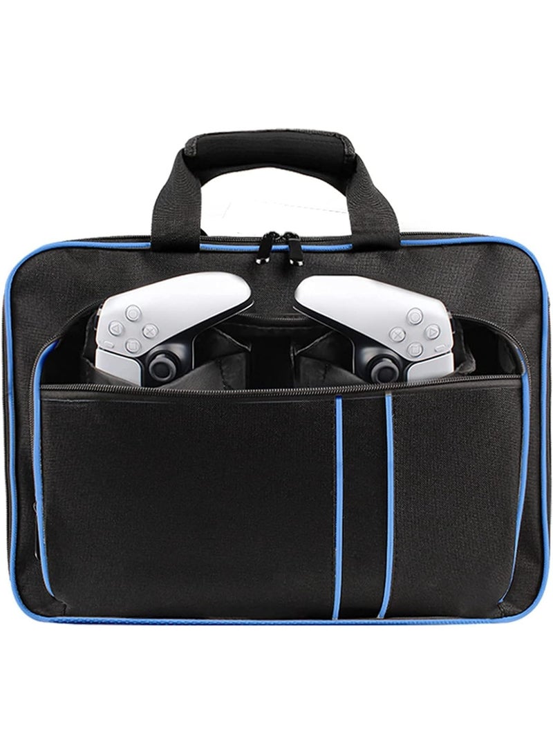 eWINNER Carrying Case for PS5/PS5 Pro/PS5 Slim, Multifunctional Travel Bag Carry Shoulder case multi pouches stroage Bag for PS5 Disc/Digital Edition console & controller accessories - Image 5