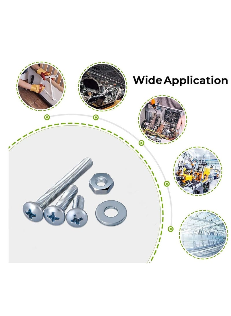 RACO Machine Screws/Bolts Stainless Steel Round Head Phillips Screws Muliti Purpose Use (100, 5x12mm) - Image 3