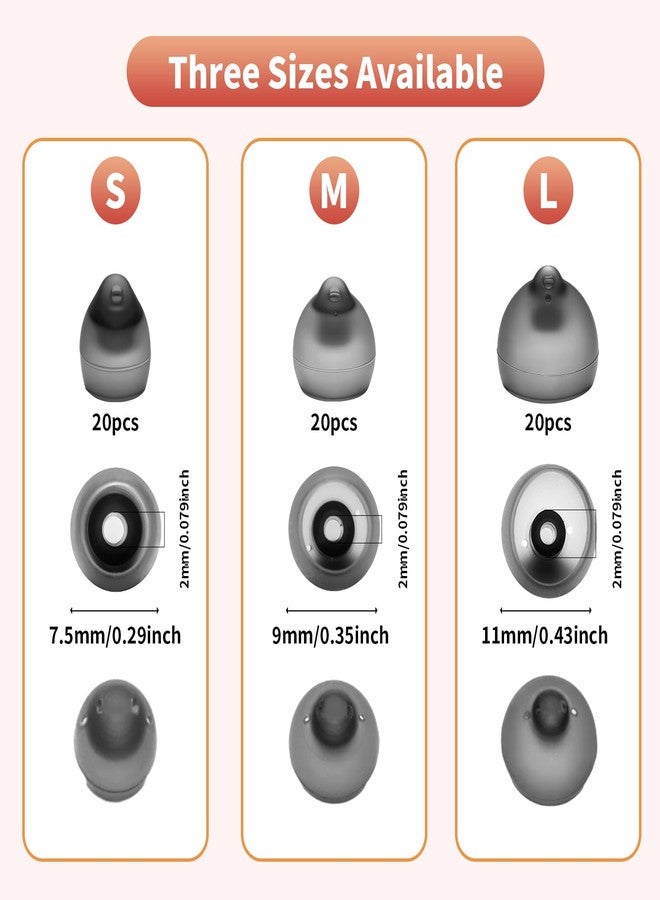 Jofi linkim 20 Counts Phonak Vented 4.0 Hearing Aid Domes, Vented Domes for Phonak Audeo Marvel Paradise Lumity Accessory (Vented 4.0 Dome Medium) - Image 2