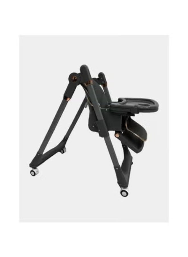 Kidilo 5-level folding high chair with backrest for entertaining the child, code (8122) - Image 2