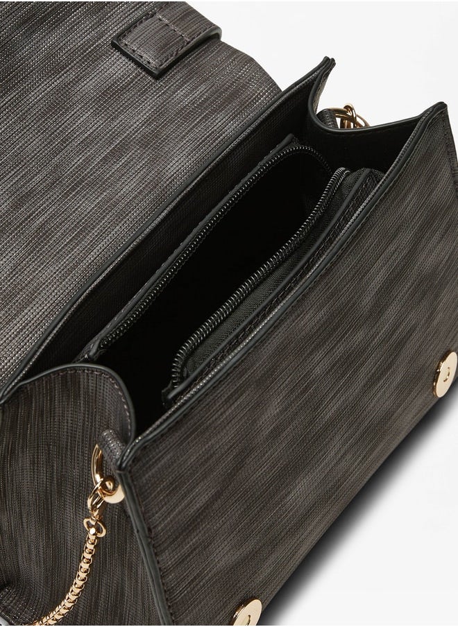Flora Bella By Shoexpress - Women Embellished Satchel Bag with Handle and Adjustable Strap - Image 1