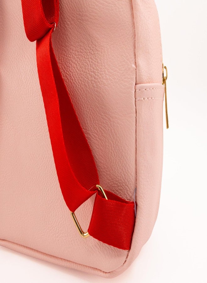 Fast Forward Strawberry Shortcake Backpack for Women, Men, Unisex | Cute PU Leather 10" Mini Backpack, Strawberry Shortcake, 10" H x 8" W x 0.75" D - Image 5