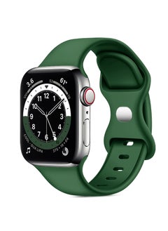 Sporty Band For Apple Watch Soft Silicone Replacement Strap Band For Apple Watch Series 1/2/3/4/5/6/7/Se Sizes 38mm/40mm/41mm M/L