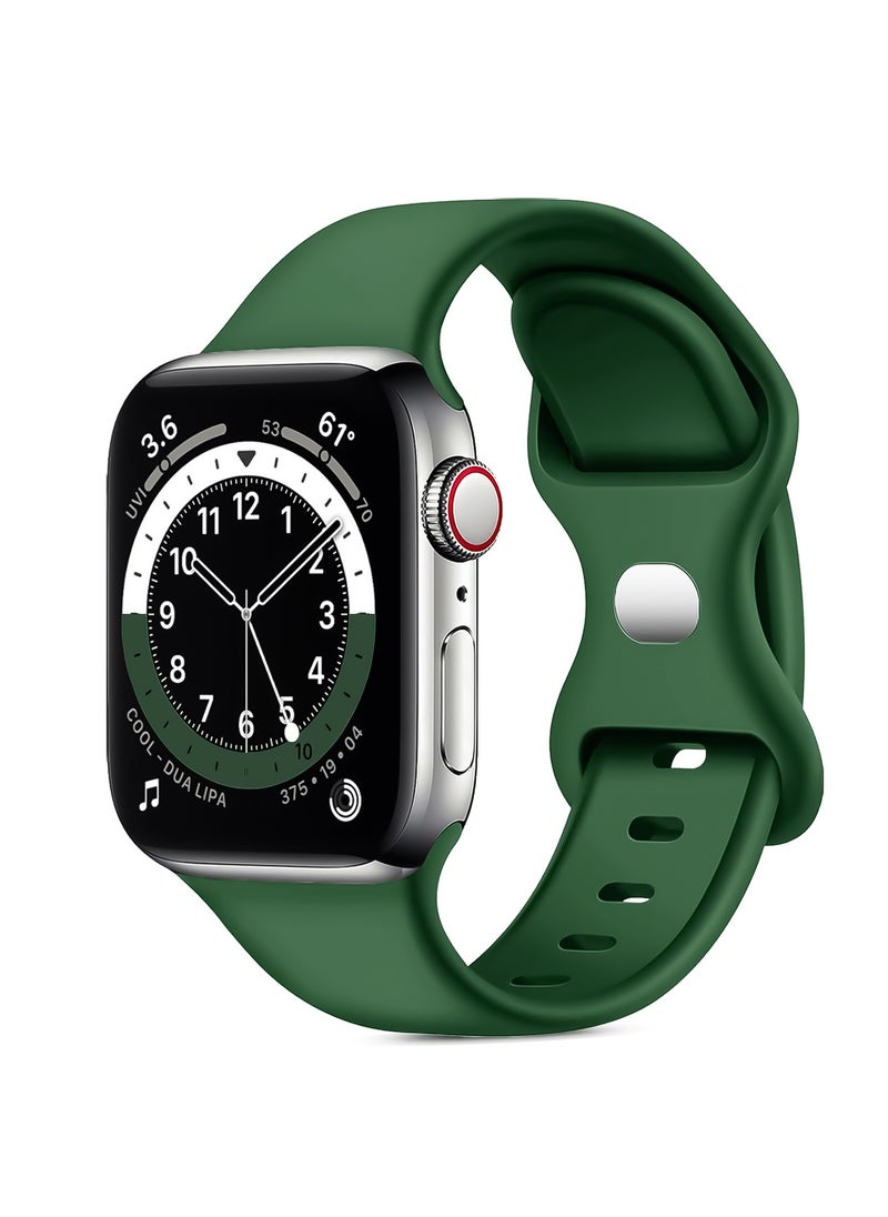 Generic - Sporty Band For Apple Watch Soft Silicone Replacement Strap Band For Apple Watch Series 1/2/3/4/5/6/7/Se Sizes 38mm/40mm/41mm M/L - Image 1