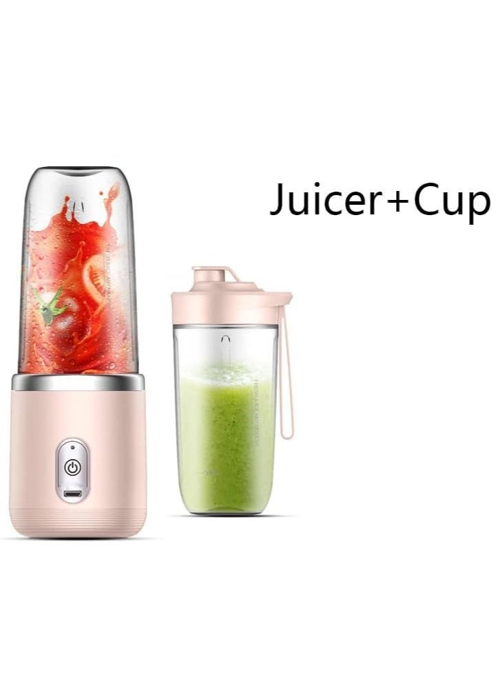 ELTRAZONE 6 Blades Portable Juicer Cup Juicer Fruit Juice Cup Automatic Small Electric Juicer Smoothie Blender Ice CrushCup Food Processor  - Image 3