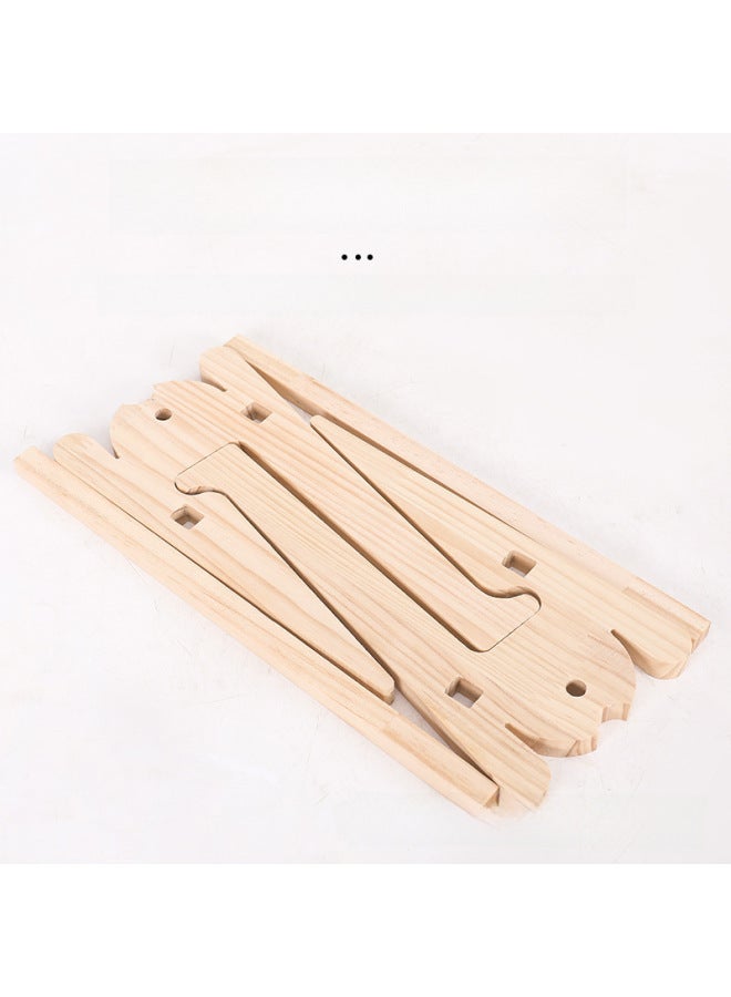 Solid Wood Laptop Bracket Bracket Hanging Height Increasing Rack Reinforced Game Cooling Rack Vertical Desktop Finishing-Color:Koi: Reinforced Large Size For 14.3-19.3 - Image 5