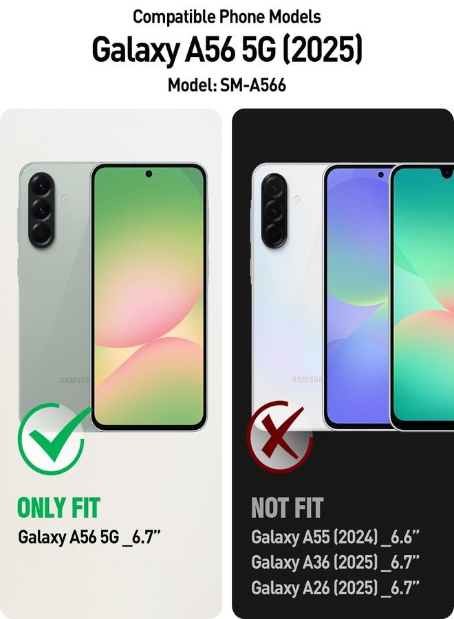 Poetic Revolution Case for Galaxy A56 5G, [Sliding Camera Cover], [20ft Mil-Grade Drop Tested], Heavy Duty Shockproof Full Body Cover with Stand and Built-in Screen Protector, Black - Image 2