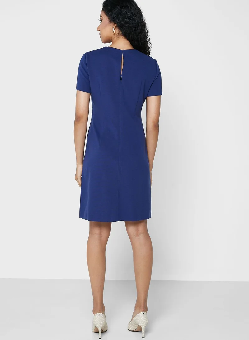 BOSS Round Neck Knitted Dress