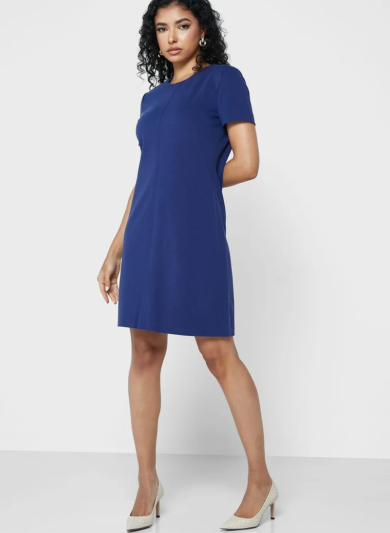BOSS Round Neck Knitted Dress