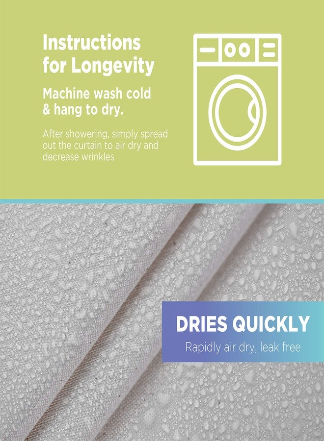 Bean Products Organic Cotton Stall Shower Curtain (Natural), [70" x 74"] | All Natural Materials | Works with Tub, Bath and Stall Showers - Image 5
