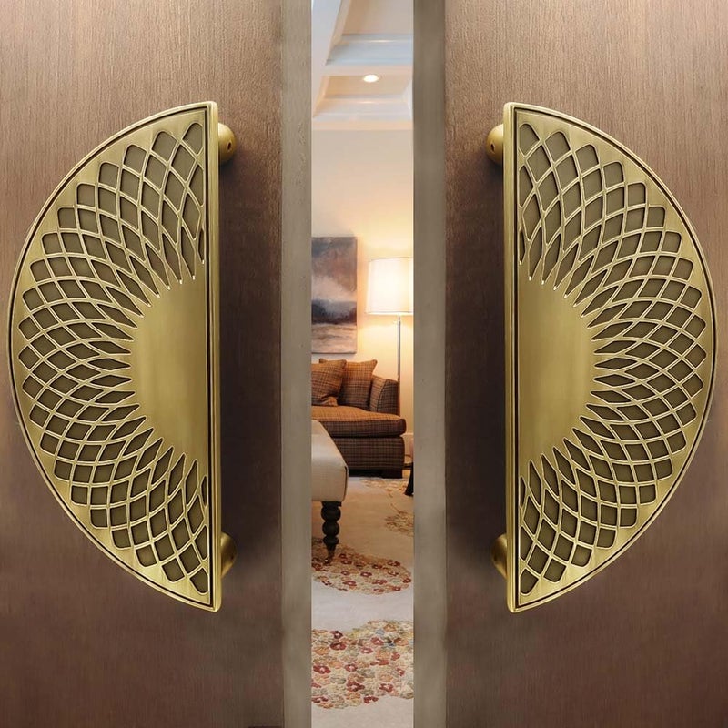 VOLO Main Door HandleDoor Handles for Main DoorGlass Door HandlePull Handles for HomeOfficeHotelsModel S620 Pack of 1 Set 224mm 10 Antique Brass - Image 1