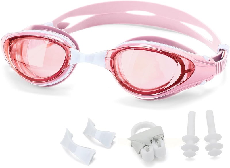 WAVE Nearsighted Swim Goggles,Shortsighted Swimming Goggles for Adults Youth, Anti Fog UV Protection Comfort Silicone Frame - Image 1
